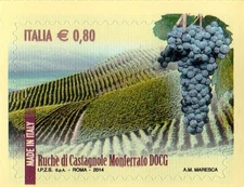 2014 Italy Republic I wines D.O.C.G. 3rd Rùcé di Castagnole MNH