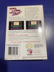 Win, Lose or Draw (NES, 1990) Complete In Box - Good Shape!