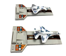 2 Soma Pull and Go Die Cast 1988 Micro Jets Race Jet Airplanes