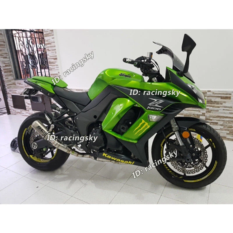 Deslizable para Kawasaki Ninja 1000 Z1000 2010-2024 tubo de enlace de escape puntas de silenciador de 51 mm Foto 4 de 4