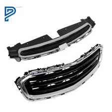 Front Upper+Lower Grille Chrome For 2015 Chevy Cruze 2016 Cruze Limited