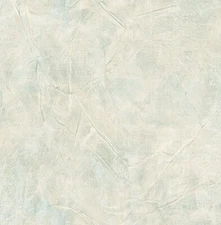 Wrinkled Faux Wallpaper in Light Teal, Cream by Wallquest LB30404