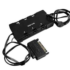 Corsair 6-Port RGB LED Fan Hub for Corsair Lightning Node with Adapter Cable