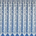LEAFY WHITE NET CURTAIN PERFECT FOR PRIVACY DROPS: 50"-70" x WIDTHS 1-10 METRES