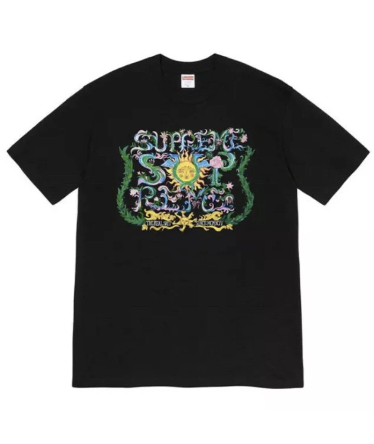 Tee shirt noir Supreme Crest taille grande SS21