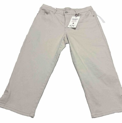 Gloria Vanderbilt Amanda Capris Women s Petite Jeans Size 6P Slimming Effect