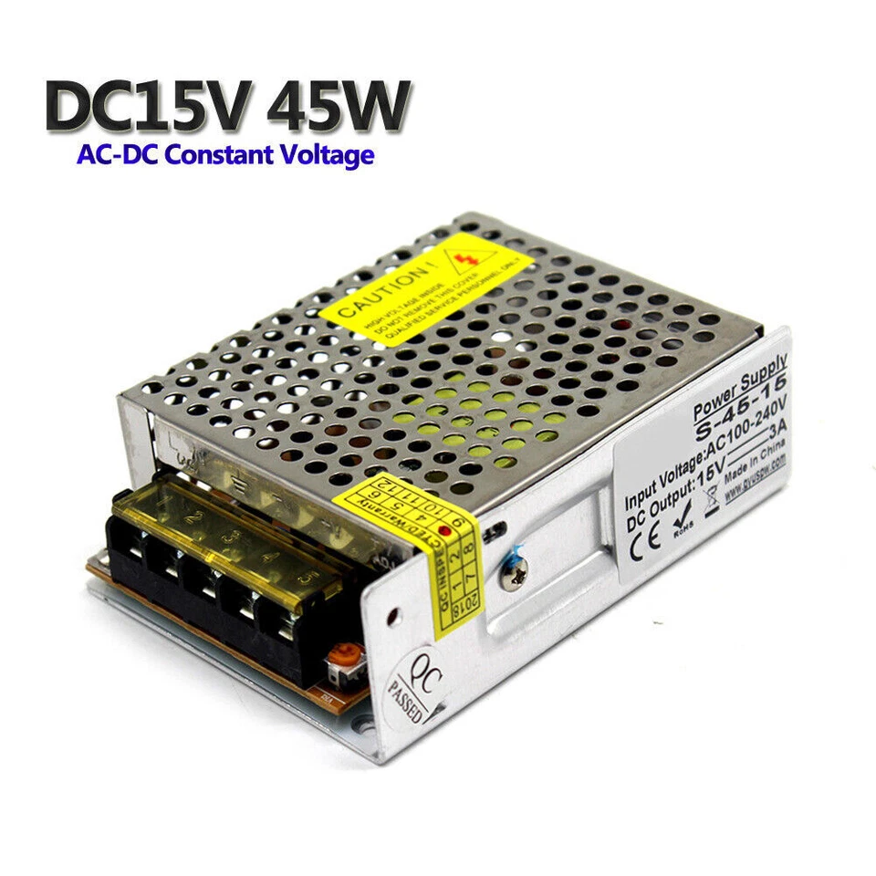 24A 30W-360W DC 15V LED Power Supply Switch Driver Strip Bulb Light Transformer - Image 3 of 4