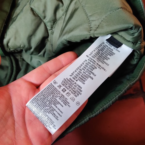 Diesel Herren Bomberjacke Innenjacke Army Style Grün Herren Small Gesteppt - Bild 12 von 17