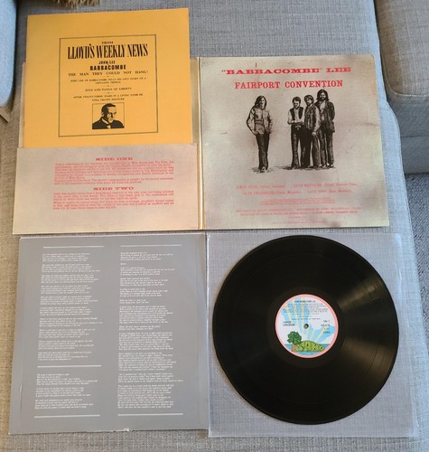 Fairport Convention-Babbacombe Lee-Original UK Island LP mit Booklet-1971-SEHR GUTER ZUSTAND - Bild 2 von 2