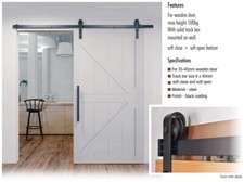 BarnStyle Sliding Door Kit - Sliding Rail Barn Door Hardware - Soft close & open