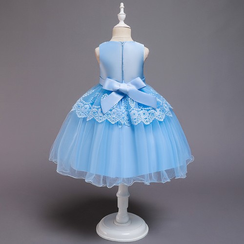 Flower Girls Kids Princess Dress Christmas Party Bridesmaid Wedding Tutu Gown - Picture 9 of 173