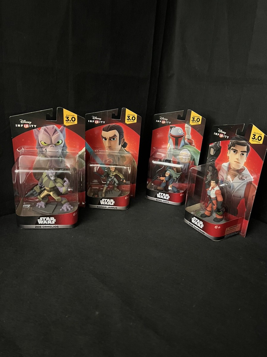 Star Wars Disney Infinity 3.0 Rebels 4 Figure Lot Kanan, Por, Zen