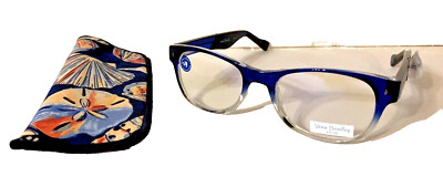 Vera Bradley Blue Light Reading glasses Case Courtney Morning Shells NWT