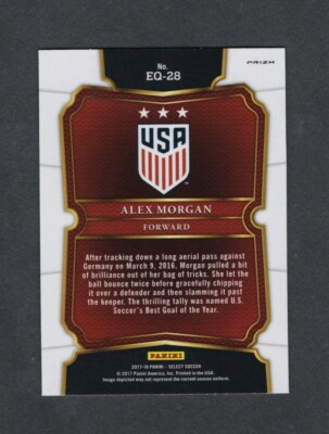 2017-18 Panini Select - Equalizers Alex Morgan #EQ-28 for sale