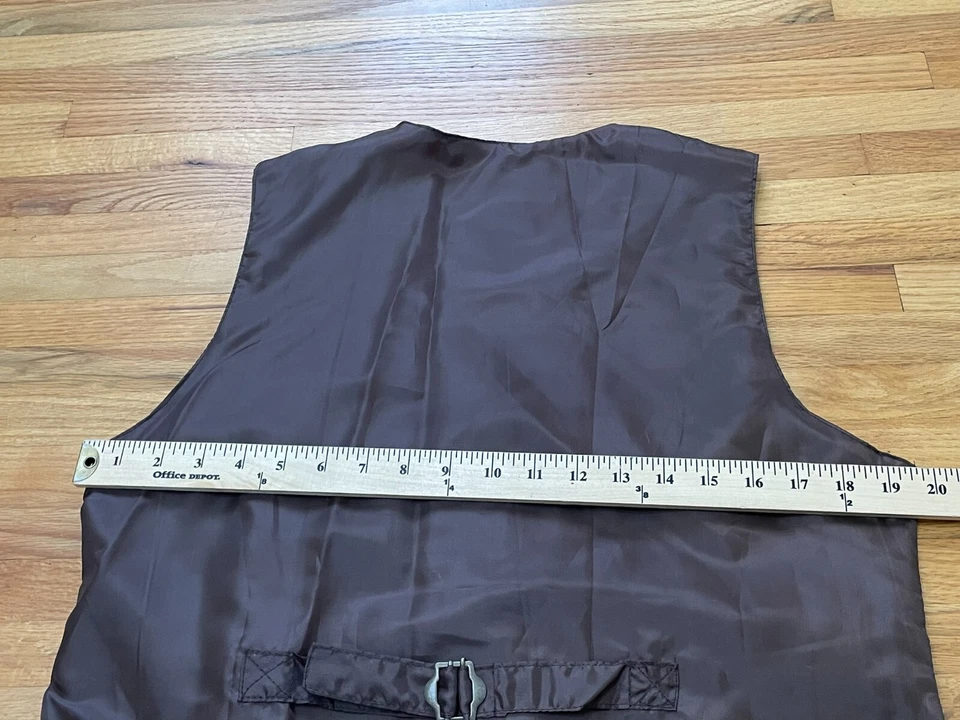 Chaqueta Chaleco Haband Para Mujer M Gris Gamuza Cuero Detalle Botón Frontal Sin Mangas Foto 4 de 4