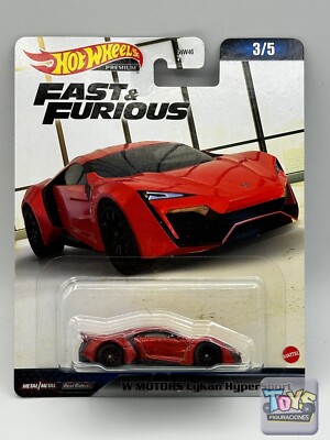 NEW Hot Wheels Premium Fast & Furious W MOTORS LYKAN HYPERSPORT 1:64 Diecast 3/5