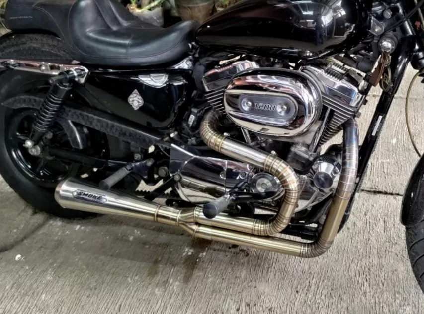 1999 2020 Harley Davidson Sportster 1200 Full System Exhaust 2