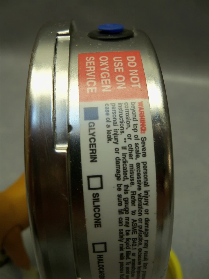 Manómetro sanitario Ashcroft 100Psi Duralife AISI 316 relleno de glicerina 2-1/2" Foto 4 de 4