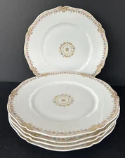 Haviland Limoges Lunch Plates 9" Schleiger 630-2 Brittany Set of 5