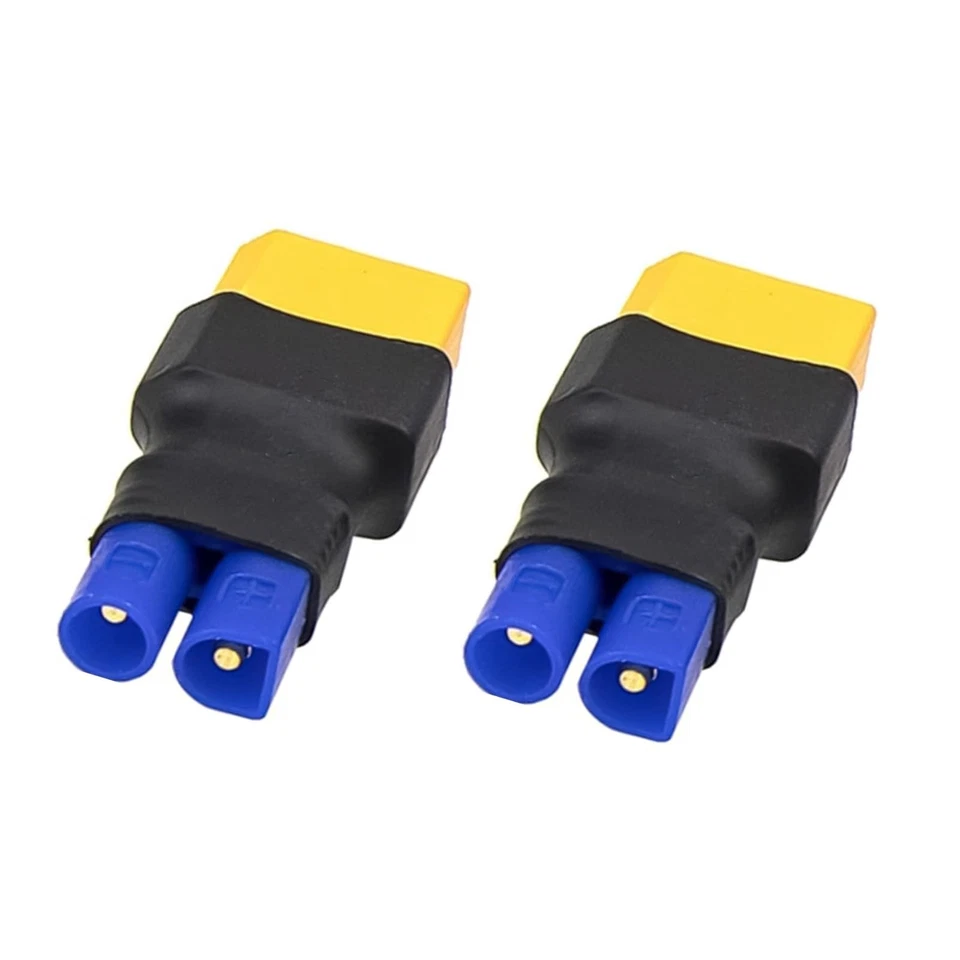 2Pairs EC2 to XT60 Plug Male Female Adapter Connector for RC FPV Drone Car Li... - Image 4 of 4