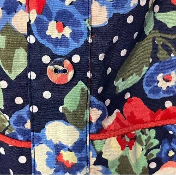 Mini vestido floral sem mangas tórrido, pinup, rockabilly, praia Polkadot tamanho 3 Y2K - Imagem 4 de 4