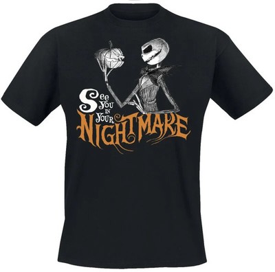 The Nightmare Before Christmas T-Shirt Herren See You In Your Nightmare schwarz