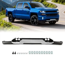 For Silverado 1500 2016-2019 With Z71 Front Bumper Valance & Chrome Skid Plate