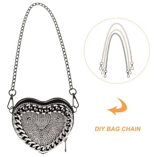 3 Pcs Shoulder Chain Purse Strap Handbag Replacement Man Supplies - Picture 7 of 12