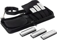 Suzuki MR-250-SN Bluesmaster Harmonica. Set of 6
