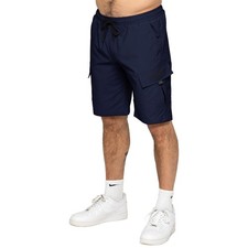 Image of Kruze Mens Cargo Shorts Utility Casual Regular Fit Elasticated Half Pants