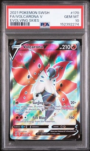 Volcarona V graded PSA 10 for sale on eBay
