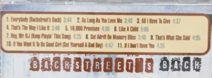CD - Backstreet Boys - Backstreet's Back - 1997💥 11 Songs - Heft mit Lyrics💥 - Bild 4 von 4