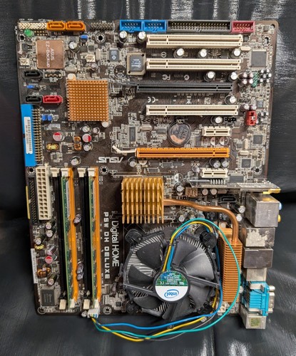 Płyta główna Intel E5300 + Asus P5W DH Deluxe LGA775 + 4 GB DDR2 RAM - Zdjęcie 6 z 9