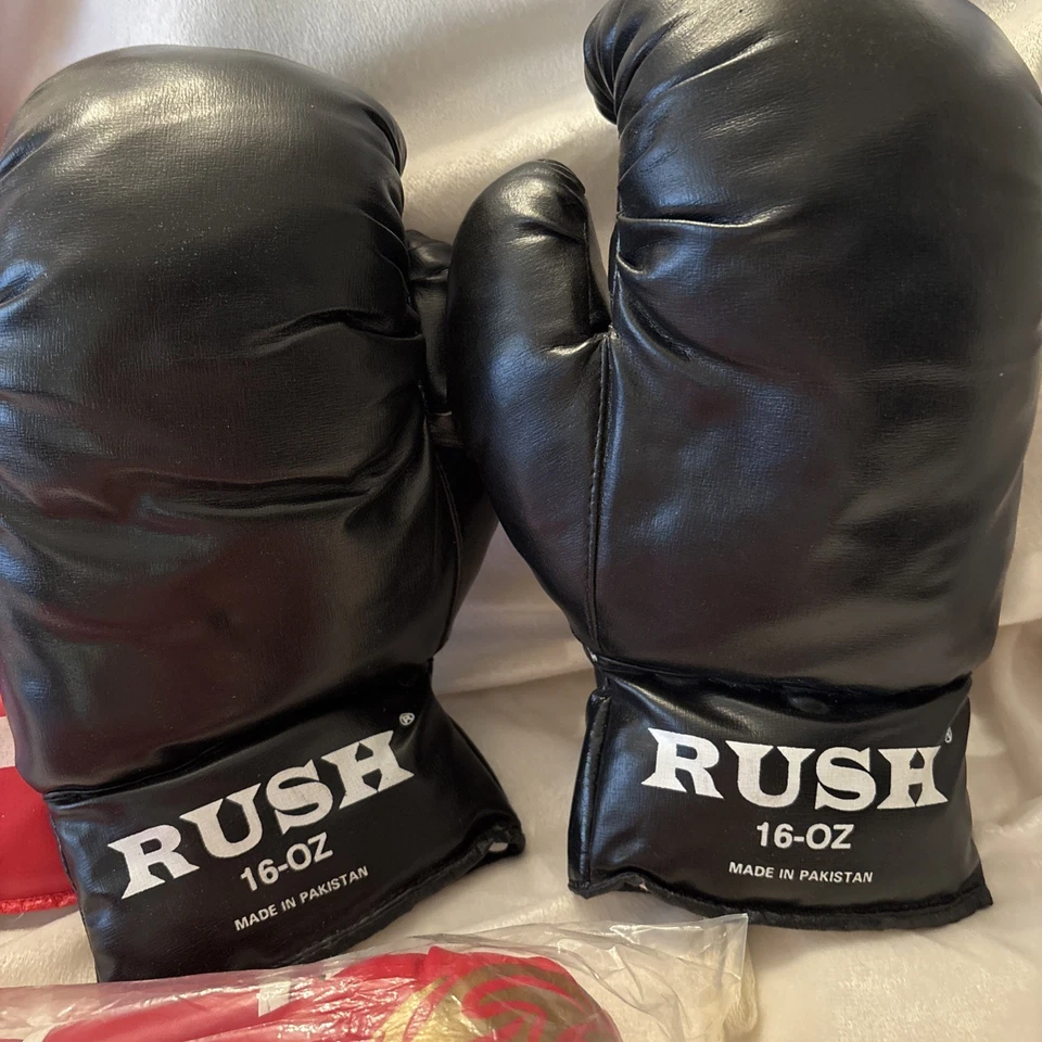Boxing Gloves 2 Sets Rush 16 Oz. and Brand New Sandbag Gloves for Men and Women - Image 3 of 4