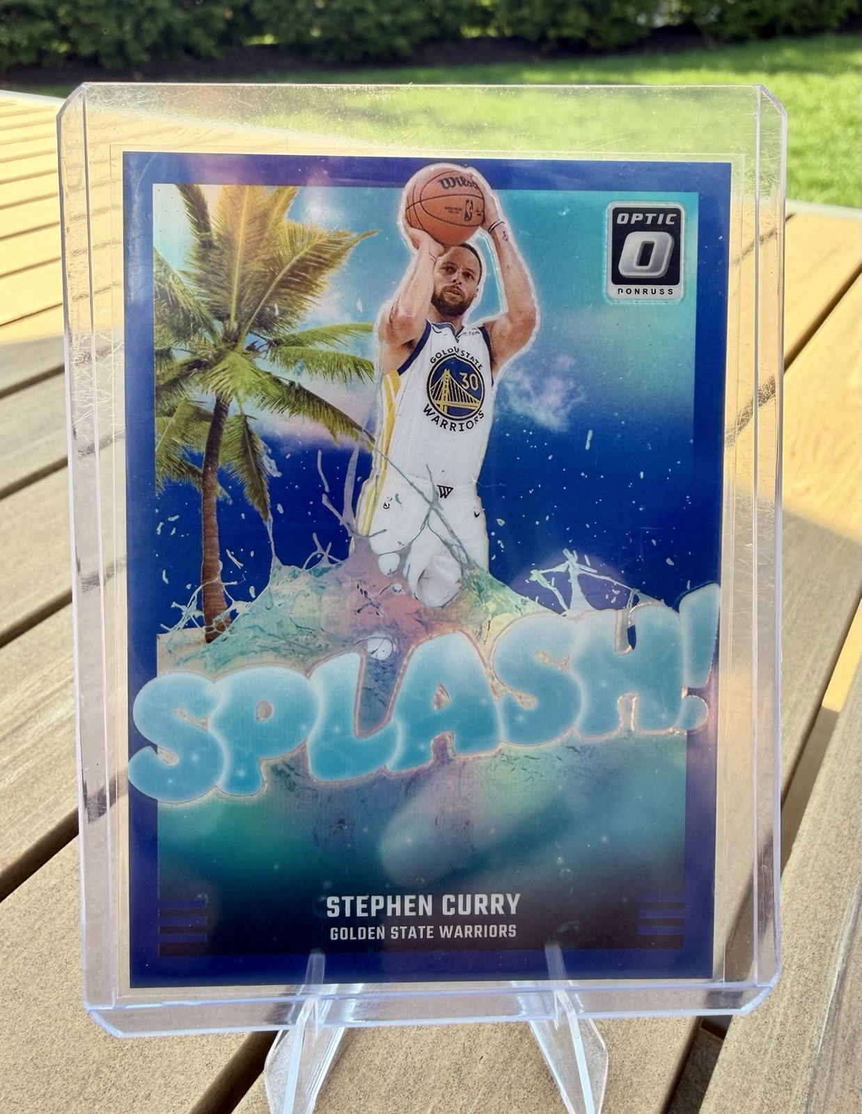 Stephen Curry 2024-25 Donruss Optic Splash Blue Prizm #2 /85 Warriors SSP