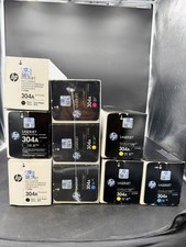 NEW Genuine HP 304A Toner Lot Of 9 3 Black 3 Yellow 2 Blue 1 Magenta