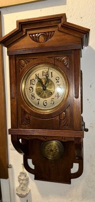 Gustav Becker Regulator Uhr, Original 1910, Voll Funktionsfähig 78cm
