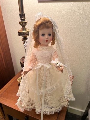 1950s Sweet Sue Walker 18  Bride Doll American Character ORIGINAL DRESS