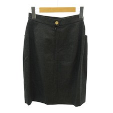 Skirts CHANEL Skirt Excellent Condition Coco Mark Gold Buttons Wool