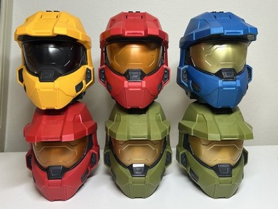 LOT OF 6 Mega Construx Halo Infinite Helmet Sets Lot Incomplete Helmets Only