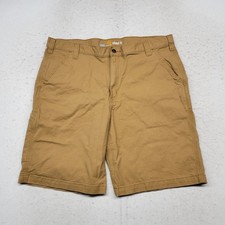 Carhartt Shorts Mens 40 Beige Relaxed Fit Work Cargo Canvas Thick Pockets
