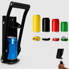 Black Can Crusher Wall Mounted Aluminum Can Crusher 16Oz 12Oz 8Oz Heavy Duty Can