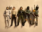 STAR WARS Lot Of 5 A-Wing Pilot 1997 3.75 POTF2 Kenner Figure Vintage InComplete