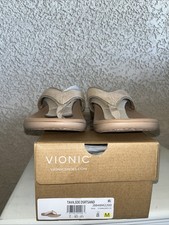 Vionic Leather Glossy Trim Thong Sandals - Ti...