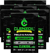 Field & Range Single-Use Saturated Gun Oil Wipe Packets | Individual CLP Wi