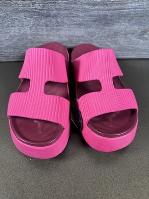 Crocs Women's Getaway Groove Platform Sandals - Dragon Fruit Pink