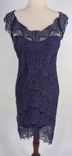 Free People Eggplant Purple Lace Sheath Dress Size M Cocktail Coquette Romantic