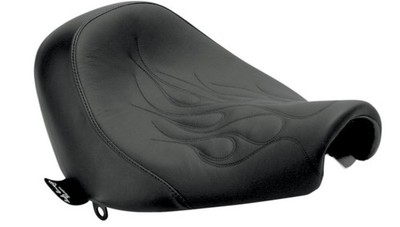 Danny Gray Weekday Solo Seat Flame #21-701F Harley Davidson Softail