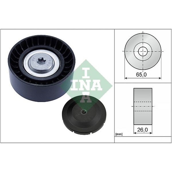 Schaeffler INA 532 0804 10 Umlenk-/FüHrungsrolle, Keilrippenriemen-image