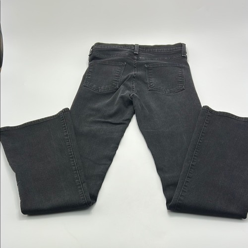 Veronica Beard Beverly 10" Skinny Flare Denim Jeans 27 Black Made In USA Zip - Picture 13 of 15
